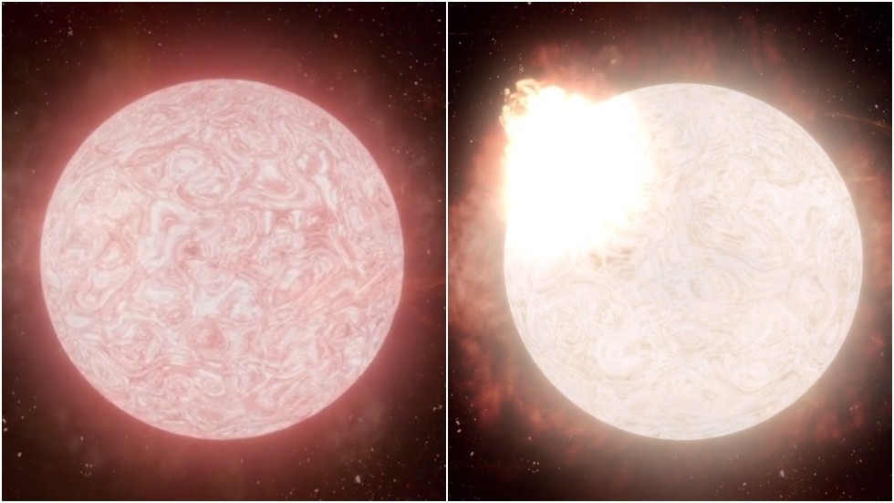 Astronomers witness supergiant star’s death in real-time (VIDEO)