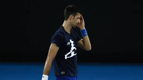 Novak Djokovic faces the threat of deportation from Australia. © Getty Images