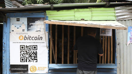 Small store that accepts Bitcoin, in Tamanique, El Salvador, Wednesday, June 9, 2021