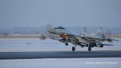 WATCH Russian fighter jets take off for Belarus