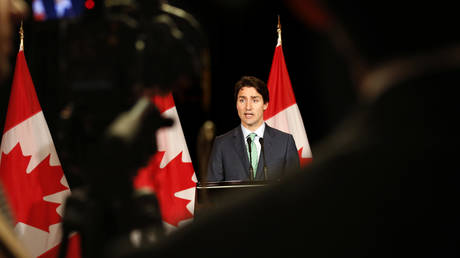 Canadian Prime Minister Justin Trudeau speaks during a press conference after the summit of the Group of Seven, central Japan, Friday, May 27, 2016