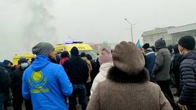 کاخ ریاست جمهوری قزاقستان در آتش سوخت