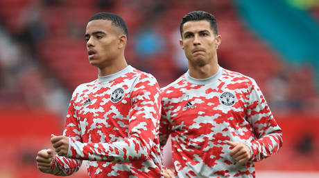 Cristiano Ronaldo has reportedly unfollowed Mason Greenwood on social media. © Offside via Getty Images