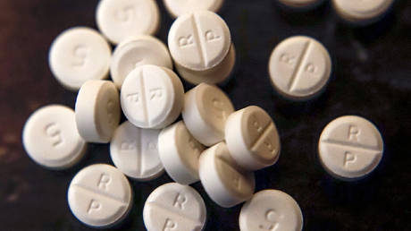 Pills of Oxycodone opioid drug. © AP / Keith Srakocic