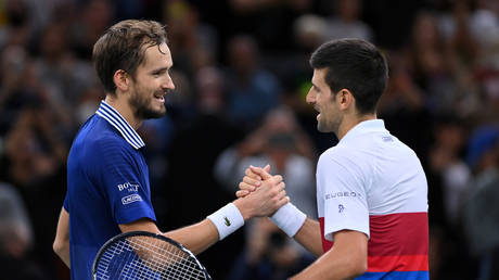 Daniil Medvedev and Novak Djokovic are both nominated in the 2022 Laureus World Sports Awards. © Getty Images