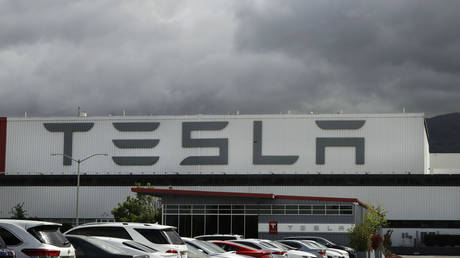 Tesla plant in Fremont, California, May 12, 2020