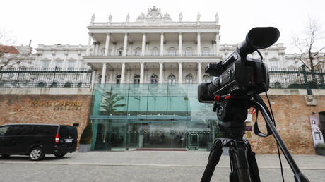 Palais Coburg where closed-door nuclear talks with Iran take place in Vienna. © AP / Lisa Leutner