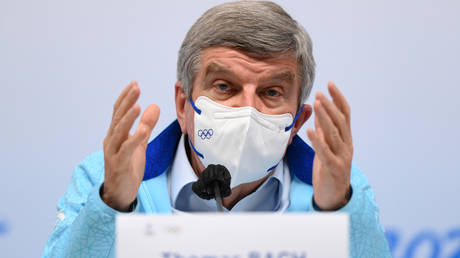 IOC boss Thomas Bach spoke to the Beijing media on Friday. © Justin Setterfield / Getty Images