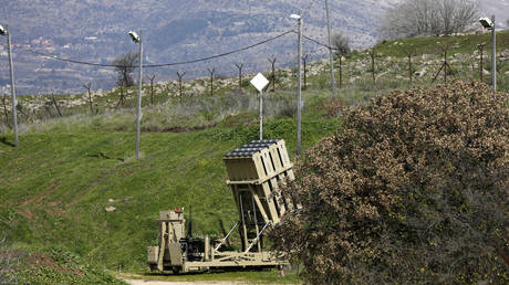 Israel's military said its Iron Dome air defences fired at an unmanned aerial vehicle that had crossed into its airspace © AFP / Jalaa Marey