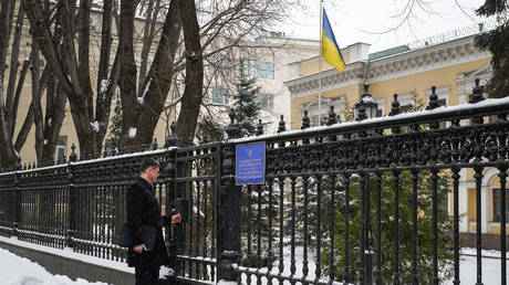FILE PHOTO. Ukrainian embassy in Moscow, Russia. © Sputnik/Alexander Vilf