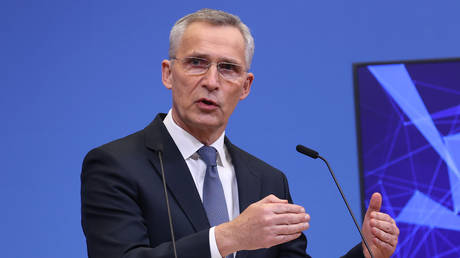 NATO Secretary General Jens Stoltenberg holds news conference after NATO Heads of State and Government Summit in Brussels, Belgium