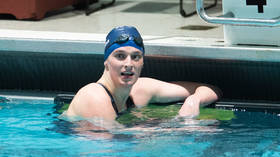 Transgender swimmer breaks record as women 'run for second'
