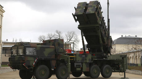 FILE PHOTO: A US-made Patriot missile battery is seen in Germany.