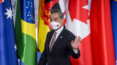 FILE PHOTO. China's Foreign Minister Wang Yi attends the Rome G20 summit. ©Antonio Masiello / Getty Images