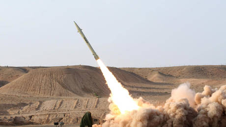 FILE PHOTO: Iran has test fired its home-built surface-to-surface Fateh 110 missile. © Mohsen Shandiz / Corbis via Getty Images