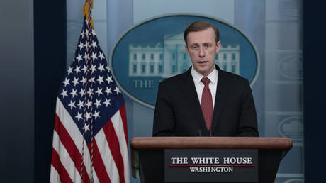 National Security Advisor Jake Sullivan speaks during the daily White House press briefing on February 11, 2022 in Washington, DC