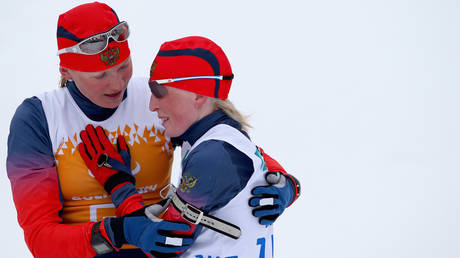 Visually impaired Russian skier Iuliia Budaleeva pictured in 2014. © Ronald Martinez/Getty Images