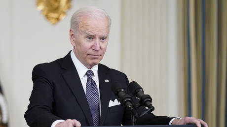 Biden used printed ‘cheat sheet’ to answer questions on anti-Putin statements – media