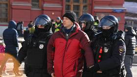 Hundreds detained at anti-war protest in Moscow – police