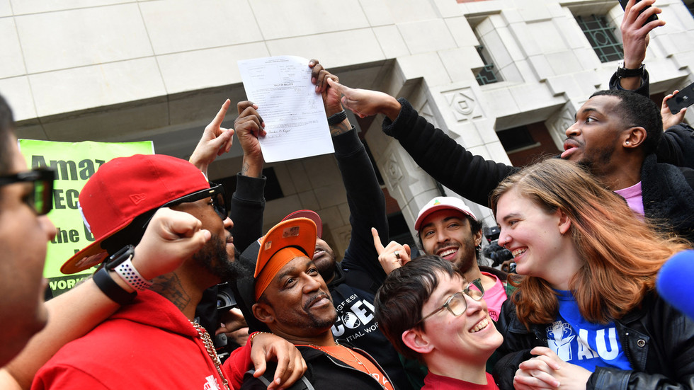 Amazon workers form first US union