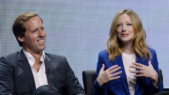 Judy Greer and Nat Faxon