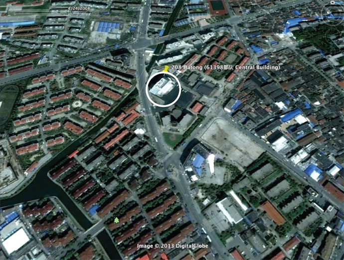 Unit 61398 Center Building. Image taken from Mandiantâs report.