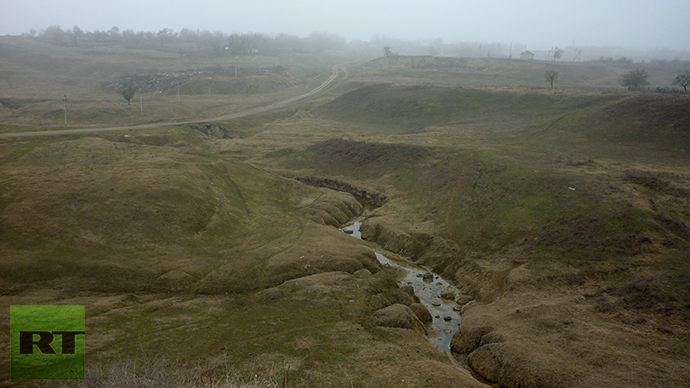The bones were found encased in clay near a river confluence close to the village of Verkhny Kurp in the Kabardino-Balkarian Republic of the Caucasus Mountains. Photo by Viktor Kotlyarov