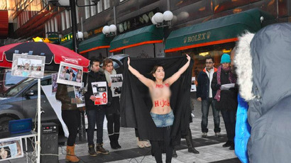 Femen activists stage first Arab world stunt (PHOTOS)