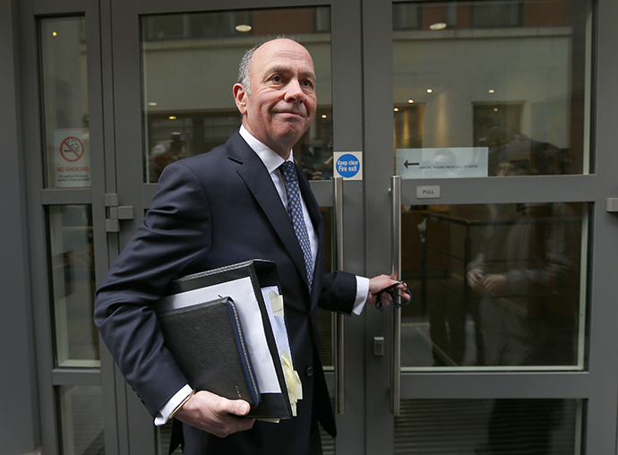 Jonathan Acton Davis, Lead Counsel to the Al-Sweady Public Inquiry, arrives for the first day of the inquiry, in central London March 4, 2013. (Reuters / Andrew Winning)