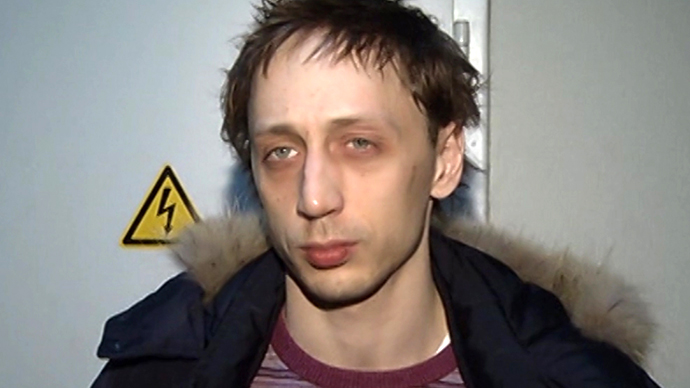 Bolshoi ballet soloist Pavel Dmitrichenko is detained on suspicion of the attack on Bolshoi Theater ballet company artistic director Sergei Filin. (RIA Novosti)