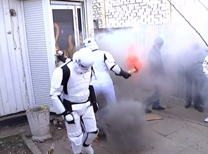 A screenshot from Ruptly video.