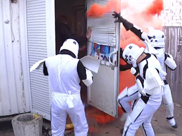 A screenshot from Ruptly video.