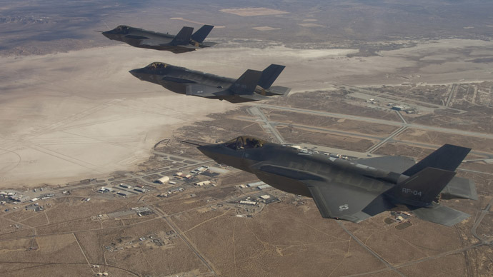 Three F-35 Joint Strike Fighters (Reuters/Lockheed Martin/Darin Russell)