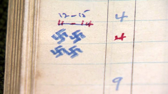 Flight log. Screenshot from RT video