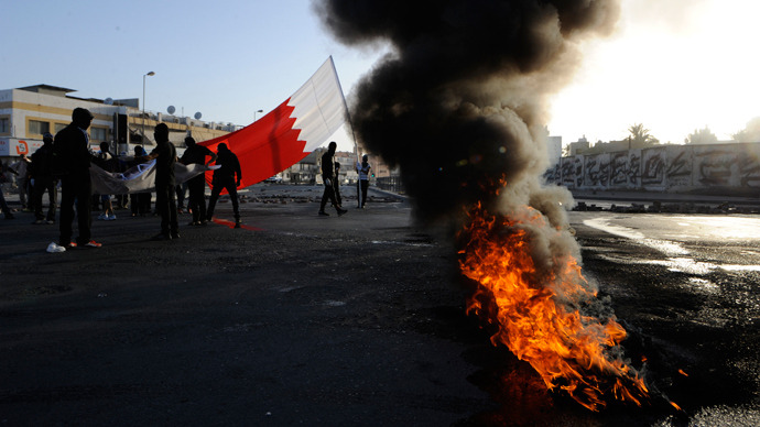 Clashes and teargas in Bahrain as thousands remember Gulf forces intervention