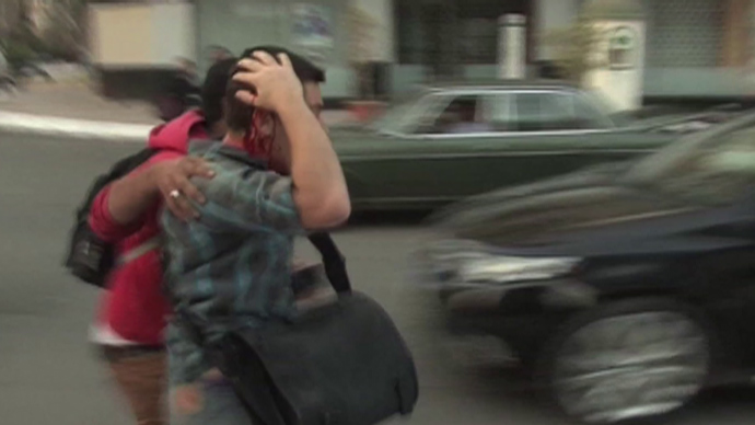 Still from video by Alikhbaria Syria TV
