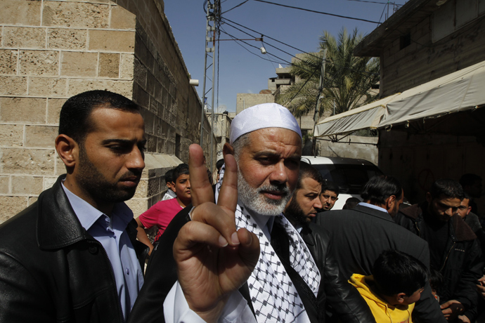 Hamas leader Ismail Haniya (AFP Photo / Mohammed Abed)