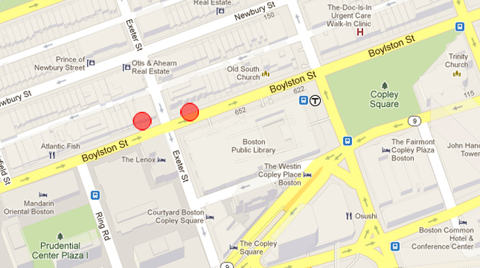 Two explosions occured near boston marathon finish line Boston Marathon