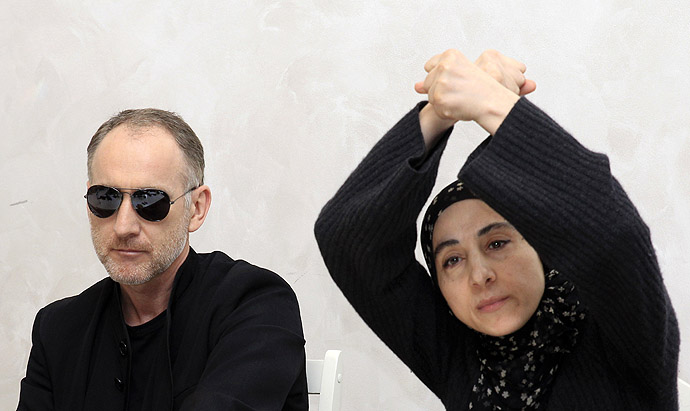 Anzor Tsarnaev (L) and Zubeidat Tsarnaeva, parents of Tamerlan and Dzhokhar Tsarnaev - the two men suspected of carrying out the Boston bombings, take part in a news conference in Makhachkala April 25, 2013. (Reuters)