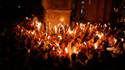 Huge blaze as Russian fuel tanks derail, thousands flee (PHOTOS, VIDEO)