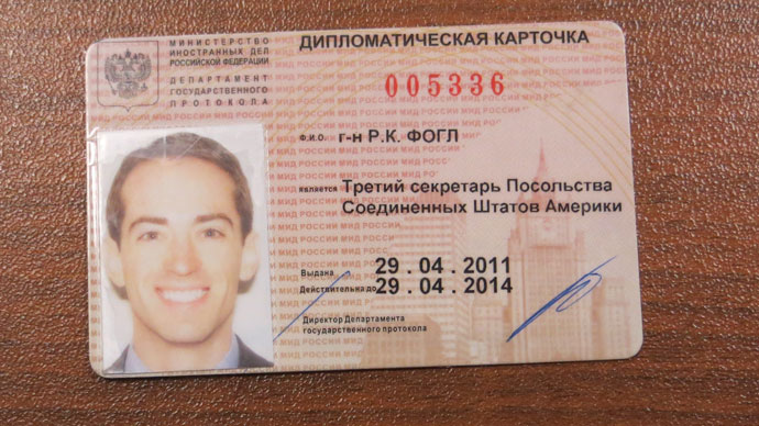 Ryan Fogleâs diplomatic pass (FSB)
