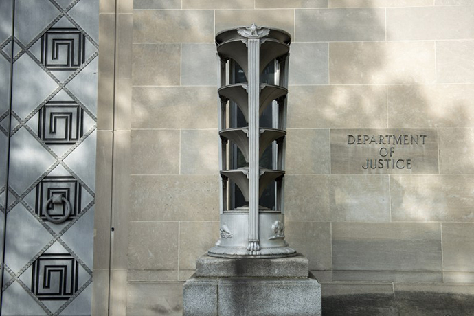 A view of the Department of Justice headquarters in Washington, DC. (AFP Photo / Brendan Smialowski)