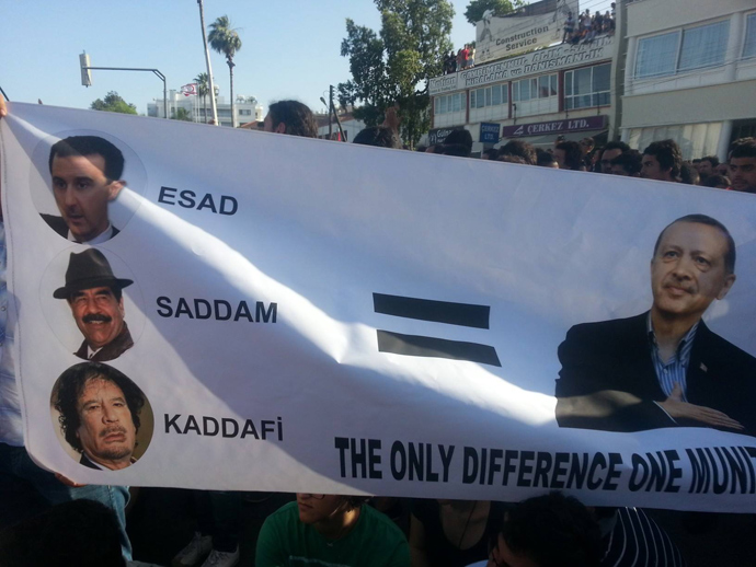 'Solidarity with people in Turkey and Taksim Squareâ demonstration in Nicosia, Cyprus / Photo by Melis Tutan