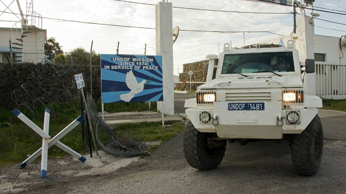 Russia ready to join UN peacekeeping mission on Israel-Syria border