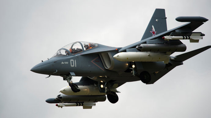 A Yak 130.(AFP Photo / Adrian Dennis)