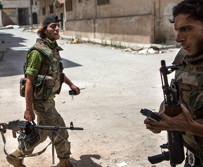 Syrian rebel fighters (AFP Photo)