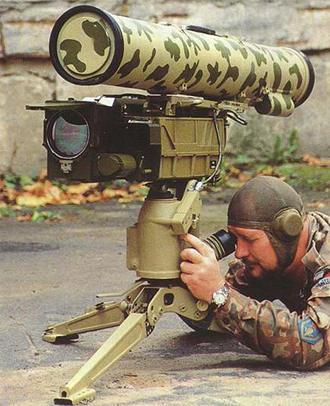 Kornets anti-tank missiles