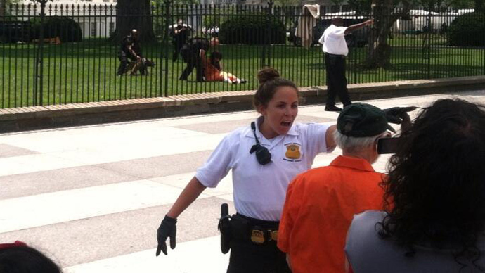 Gitmo protester arrested after scaling White House fence (PHOTOS, VIDEO)