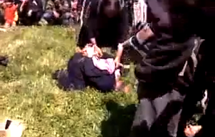 An image grab taken from a video uploaded on Youtube on June 26, 2013 by user @syrian observatory
