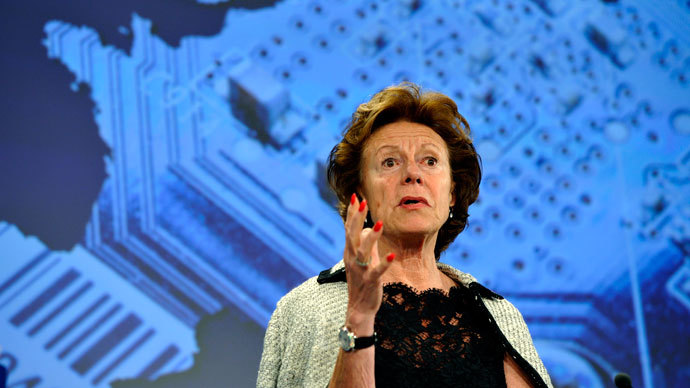 EU commissioner for Digital Agenda Neelie Kroes.(AFP Photo / Georges Gobet)